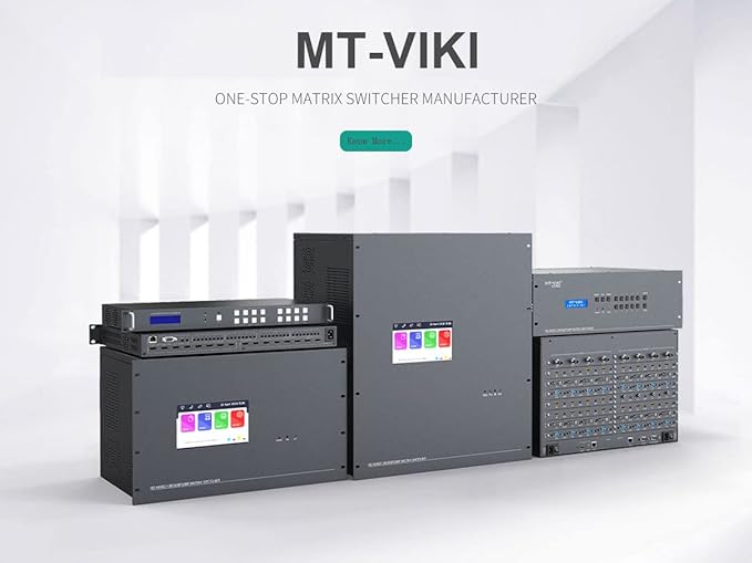 MT-VIKI Upgraded 4K HDMI Matrix Switch 16x16 Support Web GUI w/IR Remote