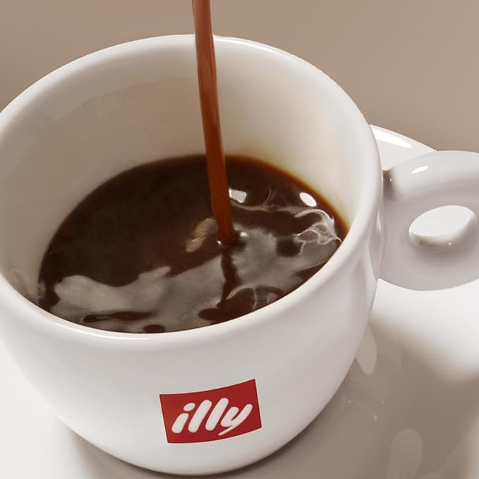 illy Ground Coffee Moka - 100% Arabica Flavored Coffee Ground - Rich Aromatic Coffee Grounds Profile – Classico Medium Roast - Notes of Caramel, Orange Blossom & Jasmine - No Preservatives – 8.8 Ounce