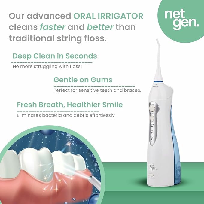 Cordless Water Dental Flosser for Teeth & Gums, Portable Electric Oral Irrigator
