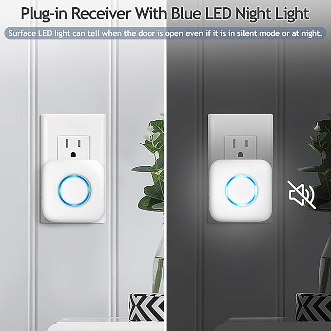 Door Chime, Satisure Door Sensor Chime When Door Opens, Door Entry Alarm
