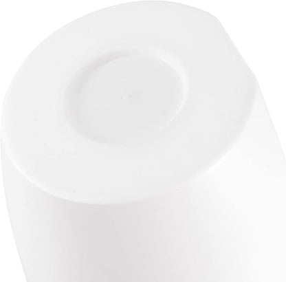 JAPCHET 8 Pack 7 Inch Self Watering Hanging Planters, Wall Hanging Plastic Planter Pot with 8 Hooks, Lazy Flower Pots for Indoor Outdoor Window Wall Plants, White