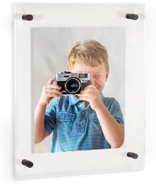 ArtToFrames 17x23 Inch Double Panel Floating Acrylic Picture Frame comes