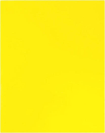 JAM PAPER Custom Printed Semi-Gloss Folders with Round Corner Pockets - Personalized Logo & Text - 10 pt C2S - Yellow - 250/Pack