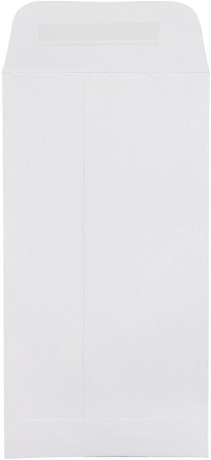 LUXPaper #7 Coin Envelopes | 3 1/2" x 6 1/2" | Bright White | 80lb. Text | 50 Qty