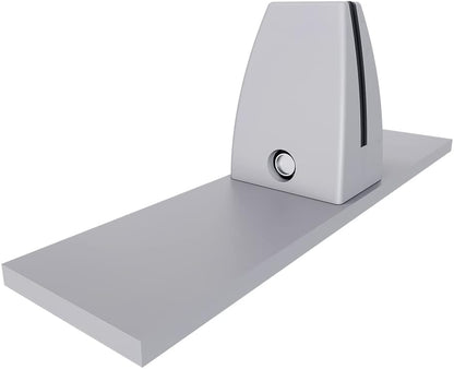 Freestanding Acoustic Desk Divider with Mount | Eco-Friendly Privacy Screen Panel | Noise Reducing Desk Partition | Tackboard Option & Easy to Install | Made from Recycled Plastic | White - 18" X 59"