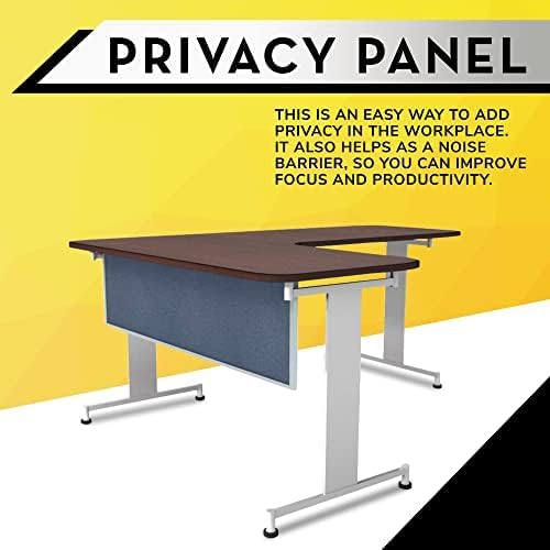 OBEX Acoustic Table Mounted Modesty Desk Privacy & Sound Absorbing Panel for Office Cubicles, 12" x 72", Twilight