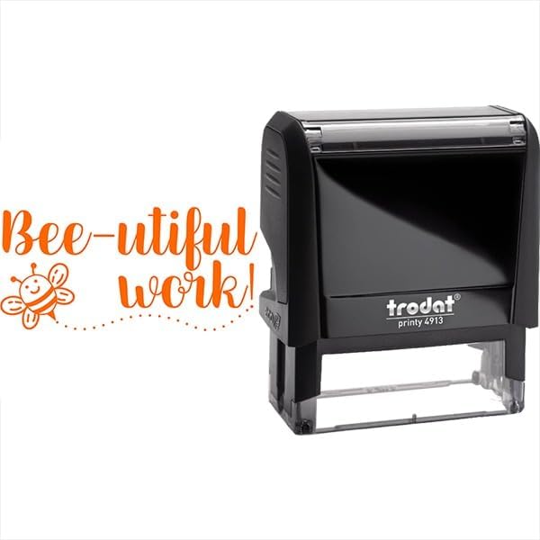 Custom Self-Inking Classroom & Library Book Stamps | 49 Be-utiful, Extra Wide Designs | Make Grading Easy, Fun & XtraGust, Xtra Wide