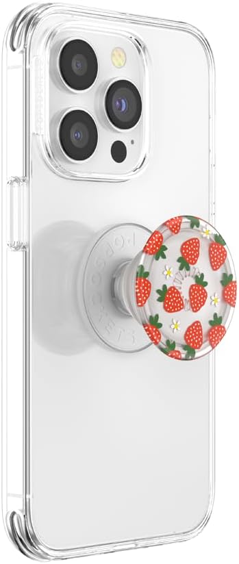 PopSockets Plant-Based Phone Grip with Expanding Kickstand, Adhesive Grip, Eco-Friendly - Berries and Cream