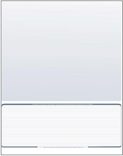 Compuchecks 2500 Blank Checks on Bottom Stock Paper Compatible with QuickBooks and VersaCheck (Steel Blue Pinstripe) Print Easy, Secure Computer Laser Checks for Business, Payroll or Personal Use