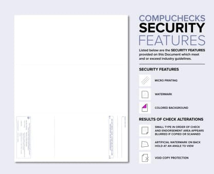 Compuchecks 2500 Blank Checks on Bottom Stock Paper - Compatible with QuickBooks and VersaCheck (Gold Diamond) Print Easy - Secure Computer Laser Checks for Business, Payroll, or Personal Use