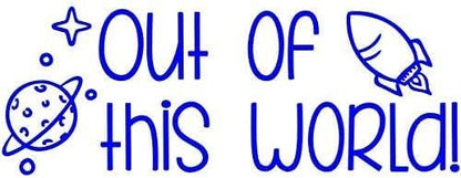 Custom Self-Inking Classroom & Library Book Stamps | 49 Out of This World Designs | Fun Phrases | Grading Made Easy - Xtra Large