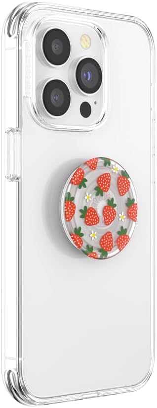 PopSockets Plant-Based Phone Grip with Expanding Kickstand, Adhesive Grip, Eco-Friendly - Berries and Cream