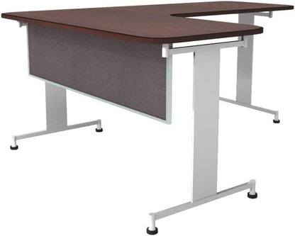 OBEX Acoustic Table Mounted Modesty Desk Privacy & Sound Absorbing Panel for Office Cubicles, 12" x 60", Slate