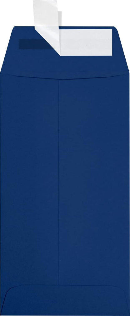 LUXPaper #7 Coin Envelopes | Peel & Press | 3 1/2" x 6 1/2" | Navy Blue | 80lb. Text | 50 Qty