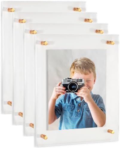 ArtToFrames 15x30 Inch Double Panel Floating Acrylic Picture Frame comes