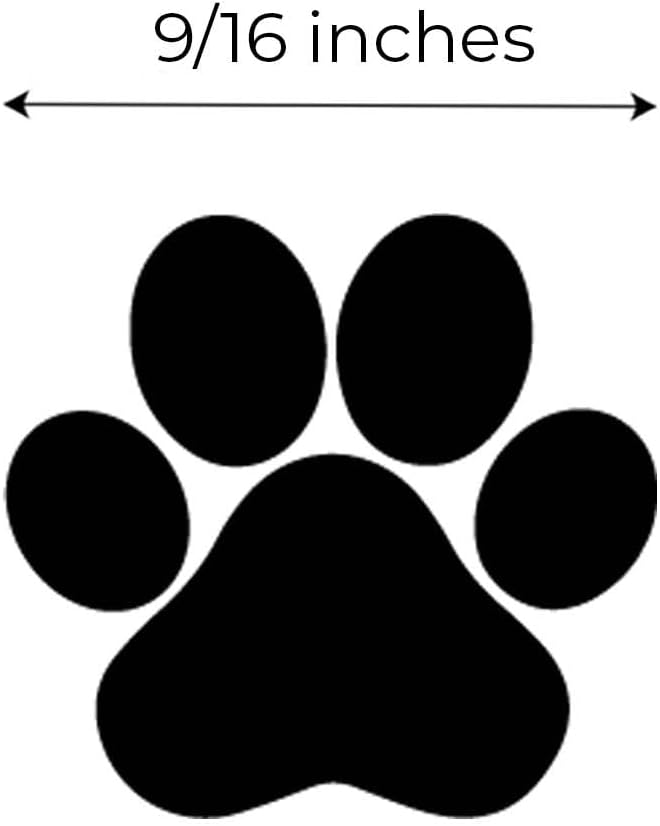 Paw Print Stamp / 2000 Plus Self Inking Animal Paw Print Stamper/Black Ink Imprint School Planner Worksheet Card Stamp