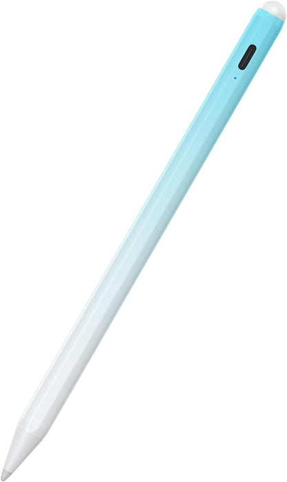 Stylus Pen for iPad 6th-11th Generation-2X Fast Charge Active Pencil Compatible with 2018-2025 Apple iPad Pro 11"/12.9"/M4, iPad Air 3/4/5/M2/M3,iPad mini 5/6 Gen-White Blue