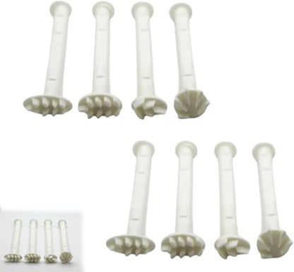 Flower Floral Dotting Tools Set: 3D Printed Stamps for DIY Graffiti. Flowers, Leaves, Cat Paw Patterns. Drawing Templates for Dot Painting. (A)