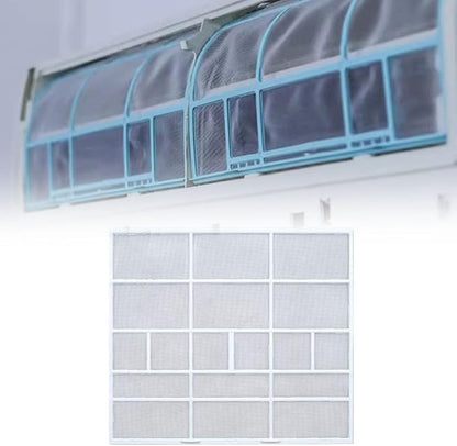 Wall Mounted Air Conditioner Dustproof Filter Cover,Plastic Indoor Unit Air Outlet Screen Compatible with Household Split System AC(31.9X28.3cm)