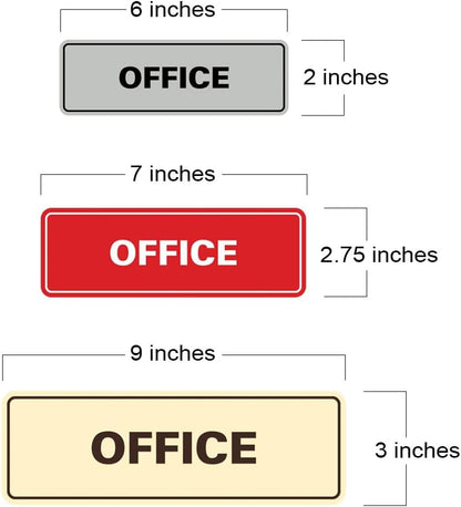 Signs ByLITA Standard Office Sign - Professional Business Signage - Easy to Install (Brushed Gold) - Medium 1 Pack