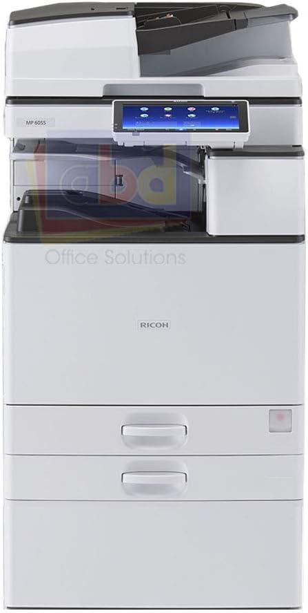 Used Ricoh Aficio MP 3555 Tabloid/Ledger-Size Monochrome Laser Multifunction Copier - 35ppm, Copy, Print, Scan, Auto Duplex, Network, 1200x1200 DPI, 2 Trays, Stand (Renewed)