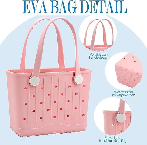 Small EVA Beach Bag Creative Rubber Beach Totes Waterproof Travel Bags Anti-tilting Handbag for Sports Pool BeachYoga