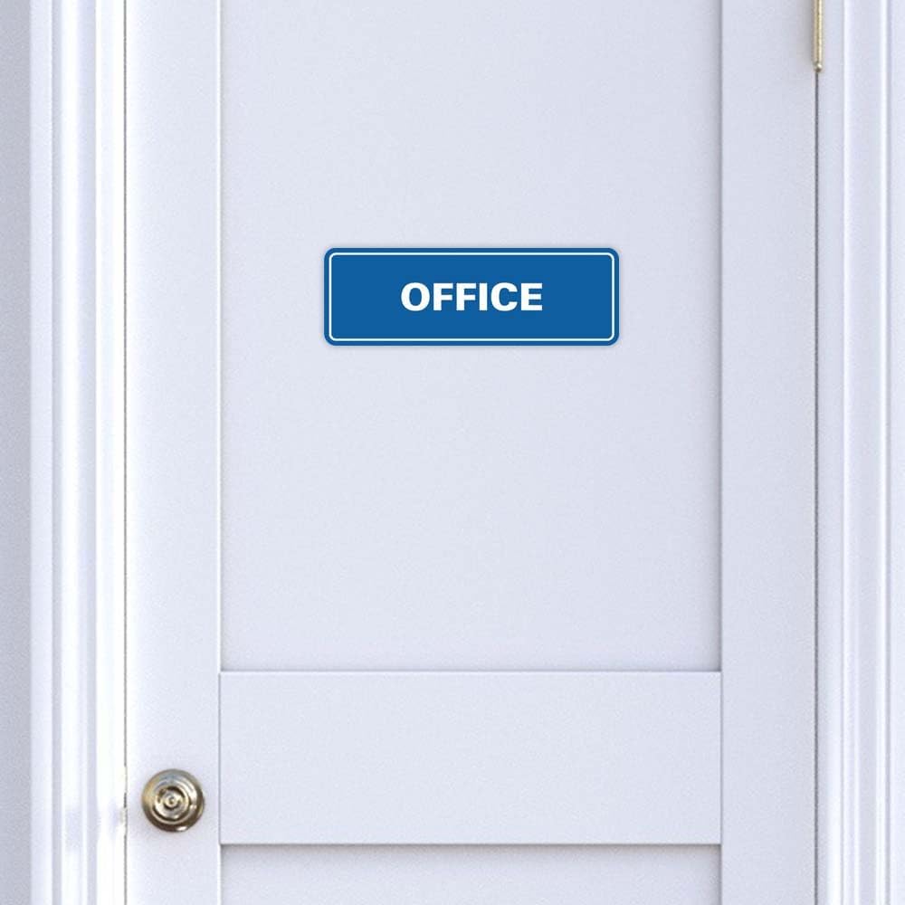 Signs ByLITA Standard Office Sign - Professional Business Signage - Easy to Install (Black/Gold) - Small 10 Pack