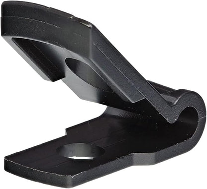 Secure 1/8 Inch Premium R Type UV Black Nylon Screw Mount Cable Clamp for Wire Management - 100 Pack