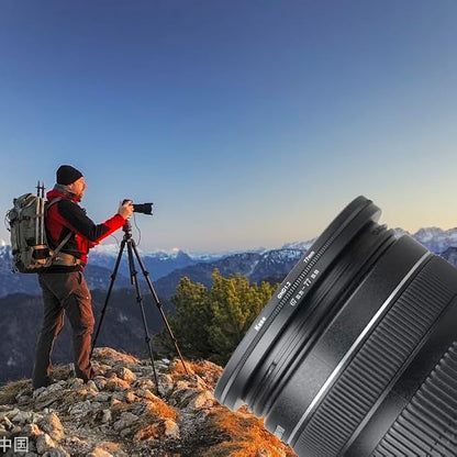 40.5mm Lens to 62mm Camera Lens Adapter 40.5mm to 62mm Step Up Ring Adapter Ring for All Brands of UV ND CPL, with Premium Lens Wiping Cloth 2 Pack (40.5mm-62mm)