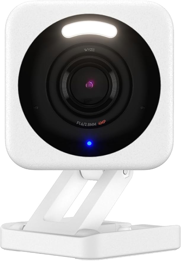 WYZE Cam v4 (Latest Model), 2.5K AI Security Camera, Indoor/Outdoor Cameras for Home Security, Baby Monitor & Pet Camera, Vibrant Color Night Vision, No Subscription Required, Free Expert Help