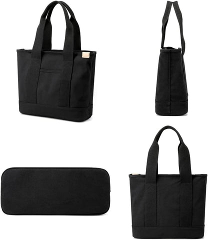 zhongningyifeng Canvas Women Tote Bag Casual Top Handle Satchel Large Capacity Handbags Shopping Bag for Work Travel