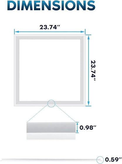 LED Energy Plus 2x2 FT Edge-Lit Frame LED Panel Lights, 5CCT Selectable