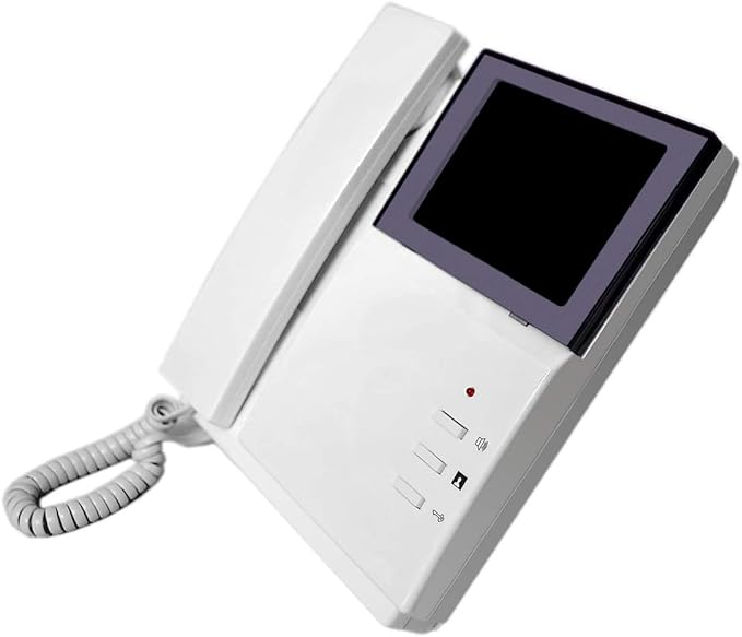 AMOCAM Video Door Phone System, 4.3 Inches Clear LCD Monitor Wired Video