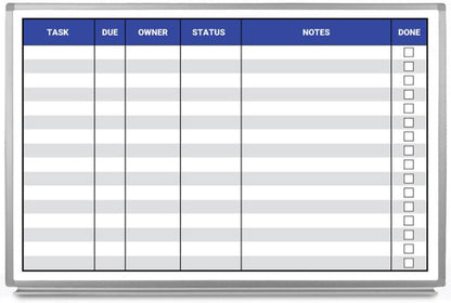 Task List Whiteboard 36" x 24"