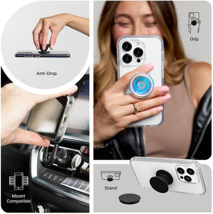 PopSockets Phone Grip with Expanding Kickstand, Adhesive Grip, Popout - Circus Regring Sugar Plum