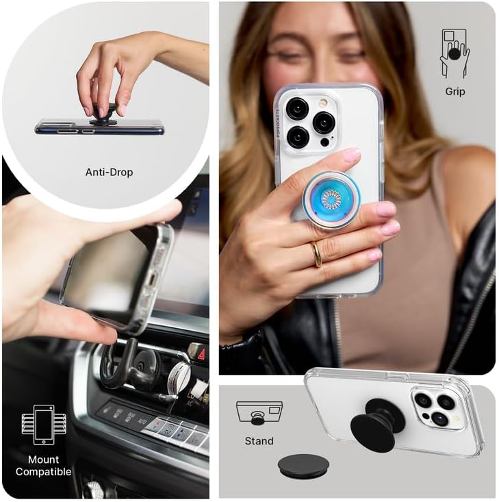 PopSockets Plant-Based Phone Grip with Expanding Kickstand, Adhesive Grip, Eco-Friendly - Berries and Cream