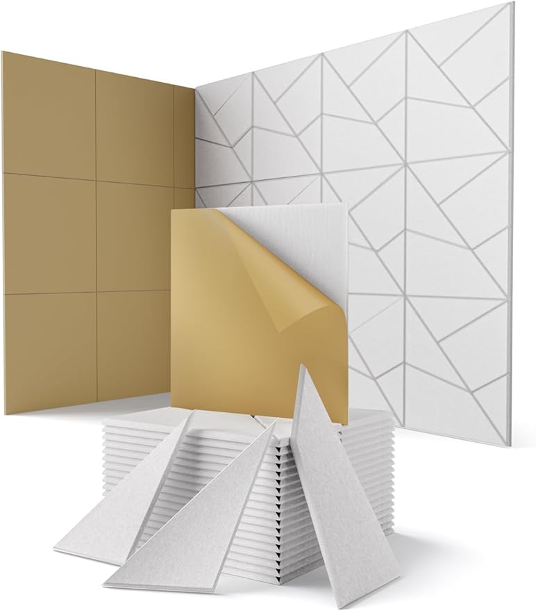 Topnaca 18 Pack Acoustic Wall Panels Sound Absorbing