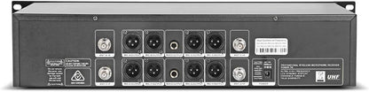 Wireless Microphone System Frequency A 8 Channel Microphone UHF 4 Handheld Mic 4 Headset 4 Lavalier Bodypack 4 Lapel Mic Karaoke System Church Speaking Conference Wedding Party Ktv