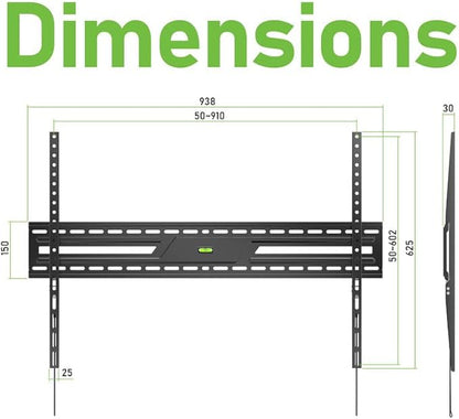 Ultra Slim Flush TV Wall Mount Bracket