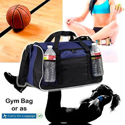 BuyAgain Duffle Bag, 17" Small Travel Carry On Sport Duffel Gym Bag.