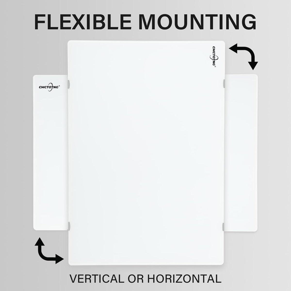 Wall-Mounted Magnetic Tempered Glass White Board Frameless Dry Erase Board Wall Mounted Ideal for Office Classroom School Kitchen and Home，Durable Whiteboard Frameless (36''x24'')