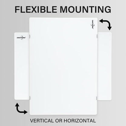 Wall-Mounted Magnetic Tempered Glass White Board Frameless Dry Erase Board Wall Mounted Ideal for Office Classroom School Kitchen and Home，Durable Whiteboard Frameless (36''x24'')