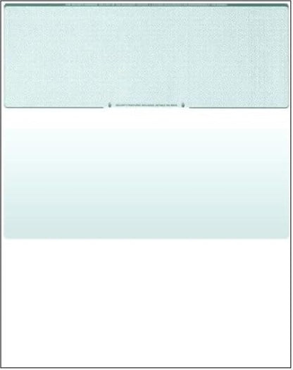 Compuchecks Blank Check Paper - 500 Pack - Computer Security Business Checks, QuickBooks & Laser Printer Compatible - Check On top, Voucher On Bottom - Check Paper Size 8 1/2-11 - Green Diamond