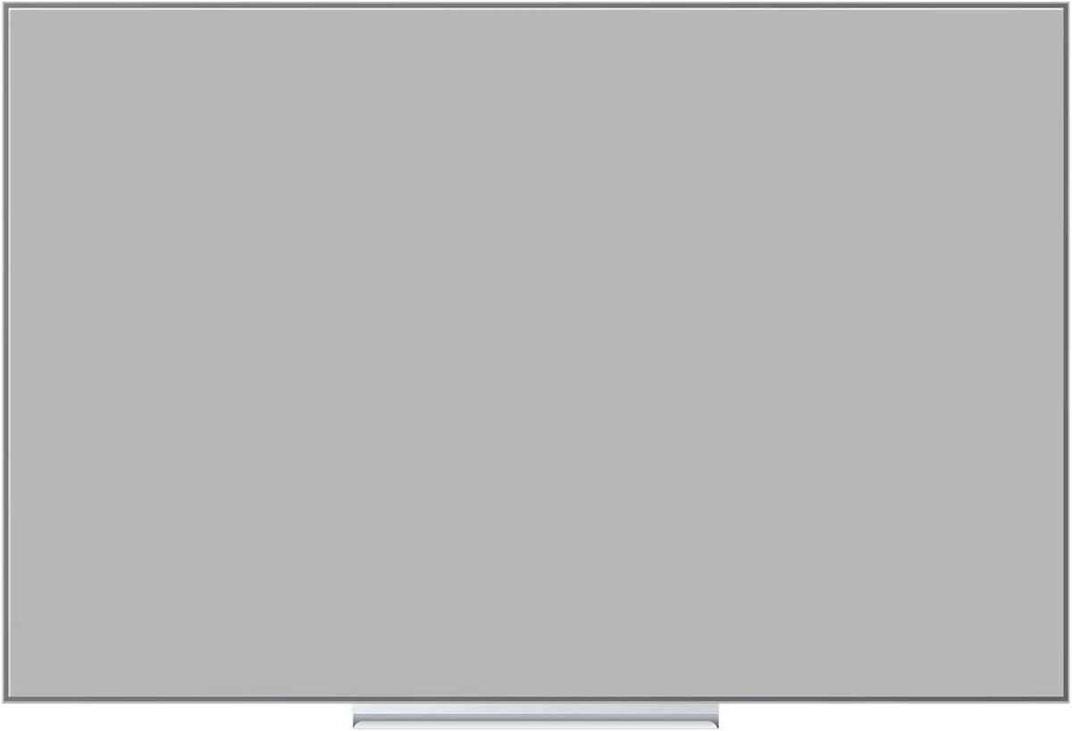 U Brands Glass Dry Erase Board, 24" x 36", 3'x2',Gray Surface, Frameless, Includes Marker