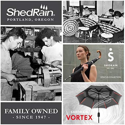 ShedRain Unbelievabrella Inverted, Upside Down, Automatic Open & Close Car Umbrella – Windproof & Rainproof - Heavy Duty, Double Layer Reverse Canopy Protects Men & Women from Outdoor Wind & Rain