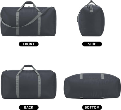 105L Extra Large Duffel Bag 32.5 inch Lightweight Luggage for Travel-Grey