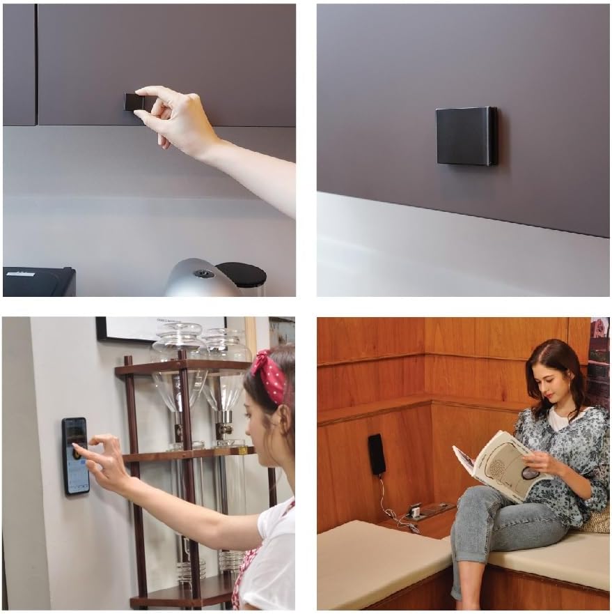 Momostick Flatstick, Cell Phone Finger Grip Strap Holder for Hand, Cell Phone Stand, New Slim Finger Loop Selfie Grip Compatible with Most Smartphones