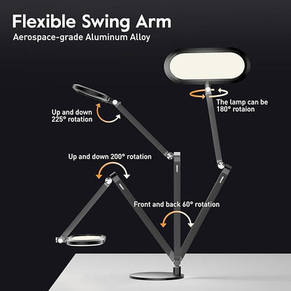Premium LED Desk Lamp for Home Office – Eye-Caring Double Side Light