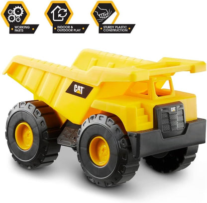 Cat Construction 7" Dump Truck, Loader & Excavator Toys Combo Pack for Kids 3+