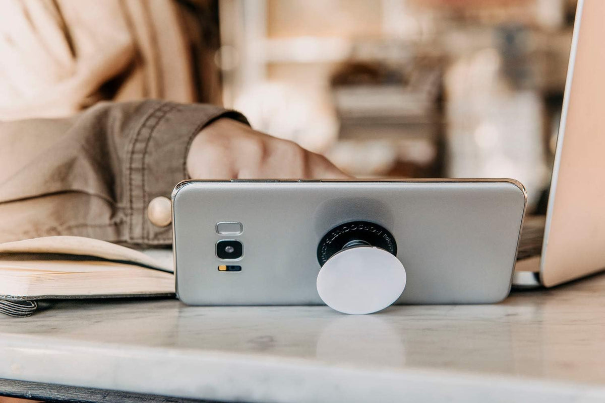 PopSockets Plant-Based Phone Grip with Expanding Kickstand, Adhesive Grip, Eco-Friendly - Plant Faded Stone